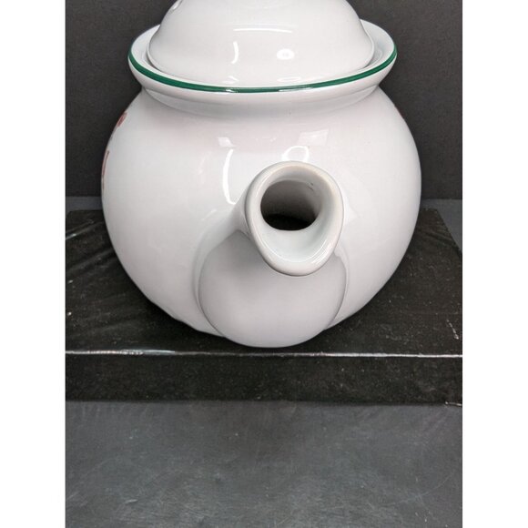 Vintage Corelle Callaway Holiday Christmas Teapot with Lid 6 Cups 48 Oz - Picture 4 of 9